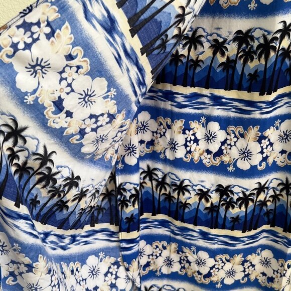 True Wrap Skirt‎ Maxi Tropical Blue Beach Resort Cruise Blue One Size - Picture 3 of 6